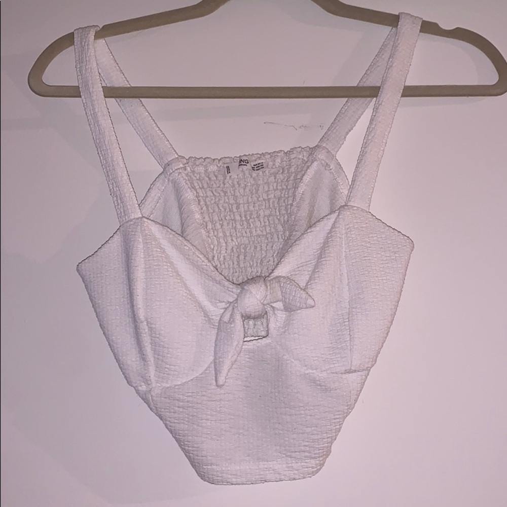 Bow tie crop top Mango